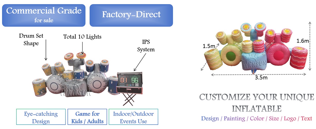 WINSUN Inflatable IPS Drum Kit for sale