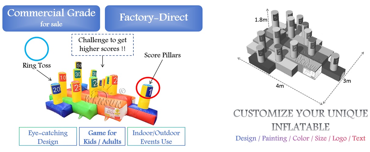 WINSUN Inflatable Ring Toss Game