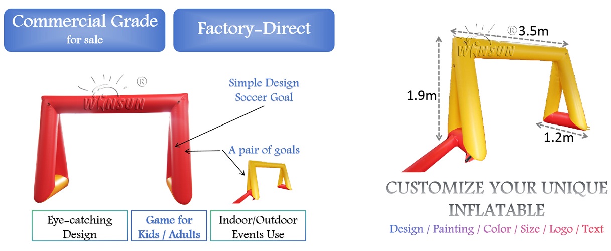 inflatable soccer goals for sale