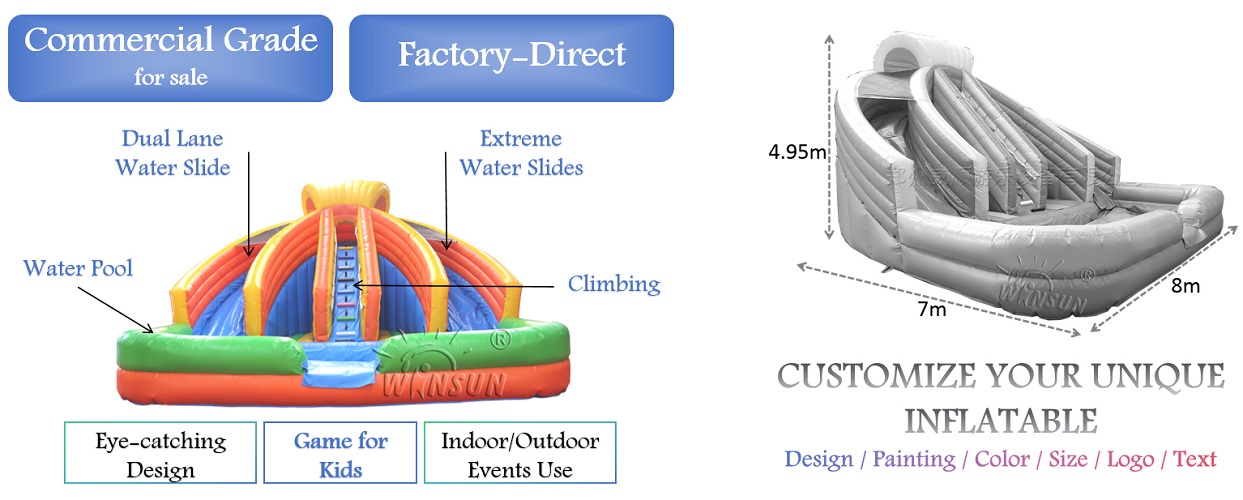 wholesale Inflatable Water Slide outdoor