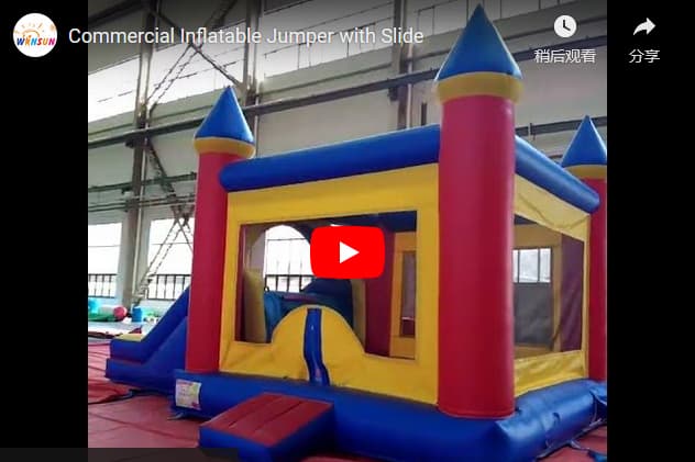 Commercial Inflatable Jumper with slide outdoor use