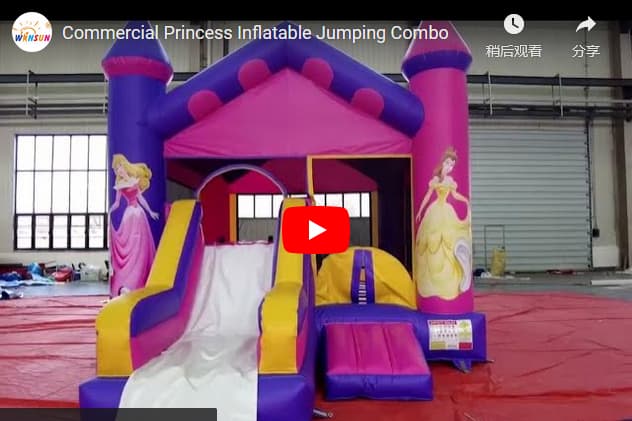 Commercial Princess Inflatable Jumping Combo for sale