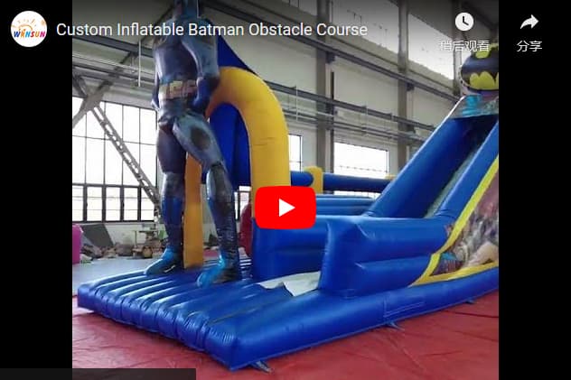 Custom Inflatable Batman Obstacle Course outdoor