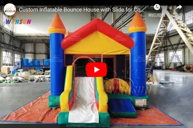 Custom Inflatable Bounce House with Slide for sale