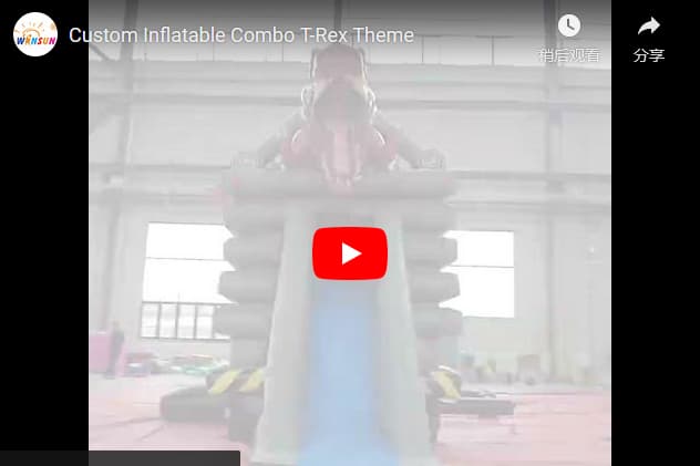 Custom Inflatable Combo T-Rex Theme