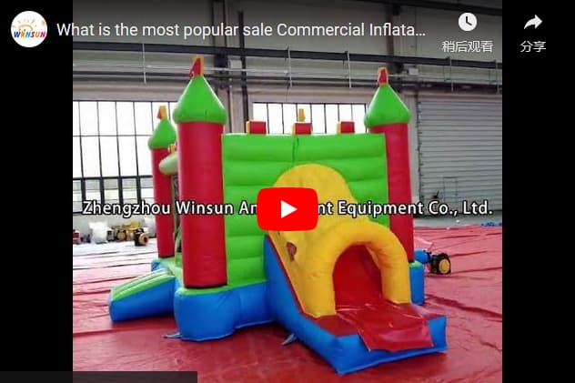 Inflatable Bouncy Castle With Slide