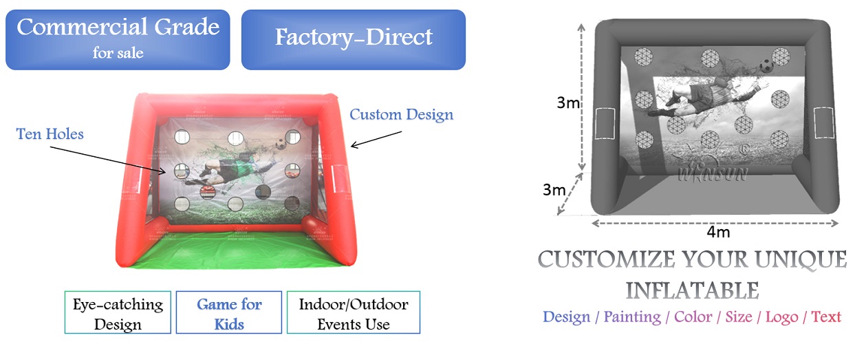 Inflatable Soccer Shootout Game for sale