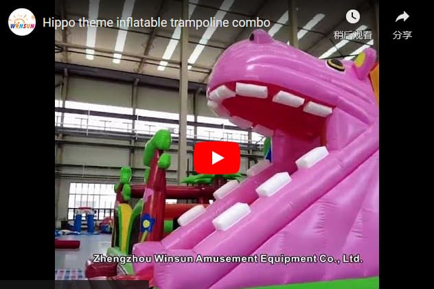 Wholesale Hippo Theme Inflatable Combo