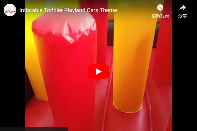 commercial Inflatable Toddler Playland Cars Theme