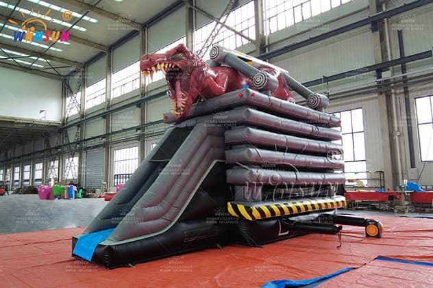 giant custom inflatable combo t-rex theme