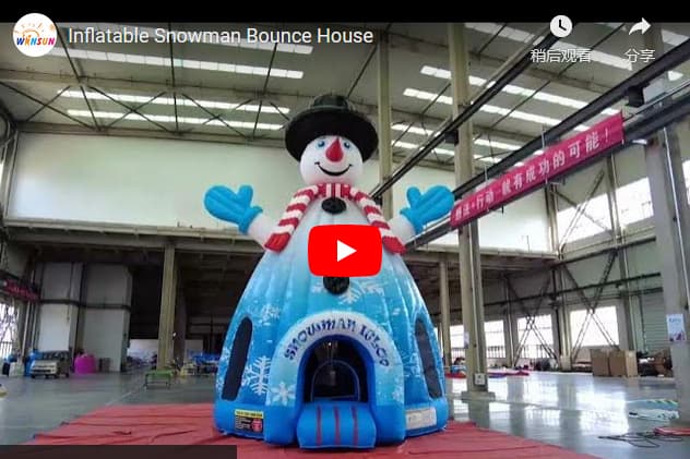 Inflatable Snowman Bounce House outdoor events