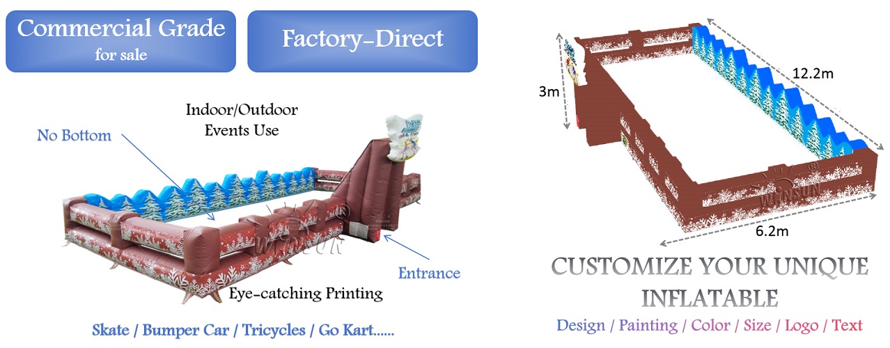 Mobile Inflatable Skate Rink for sale