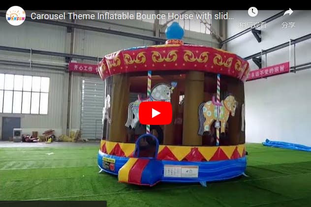 commercial Carousel Inflatable Bounce House