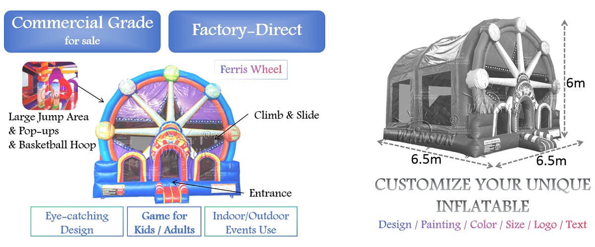 wholesale Ferris Wheel Inflatable Combo for sale