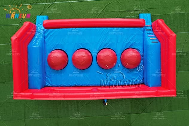 indoor extreme ball run blow up wipeout game for kids