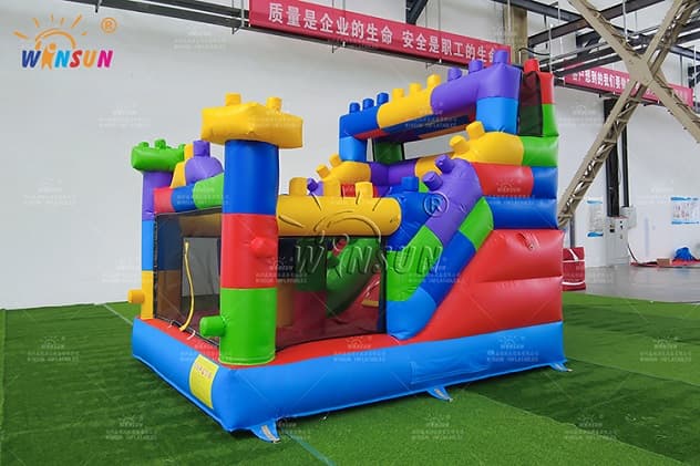 wholesale Building Blocks inflatable slide