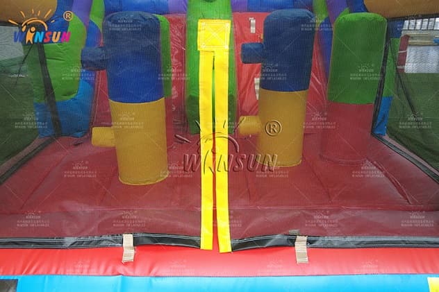 kids large Building Blocks inflatable slide