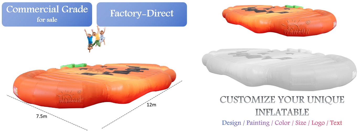 Giant Inflatable Pumpkin Jumping Pad for sale