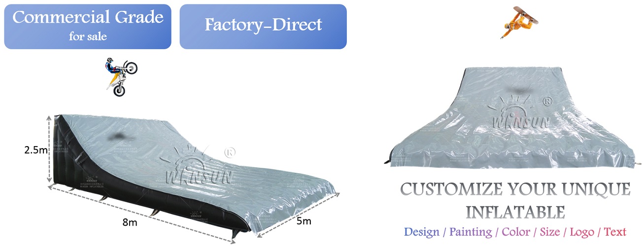 Inflatable FMX Landing Airbag for Safer Practice