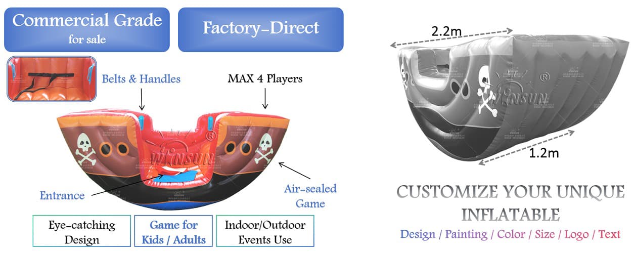 Pirate Theme Seesaw Game for sale