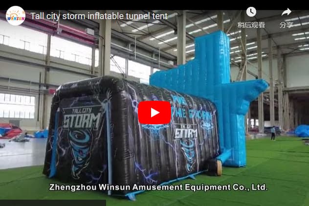 Tall City Storm Inflatable Tunnel Tent