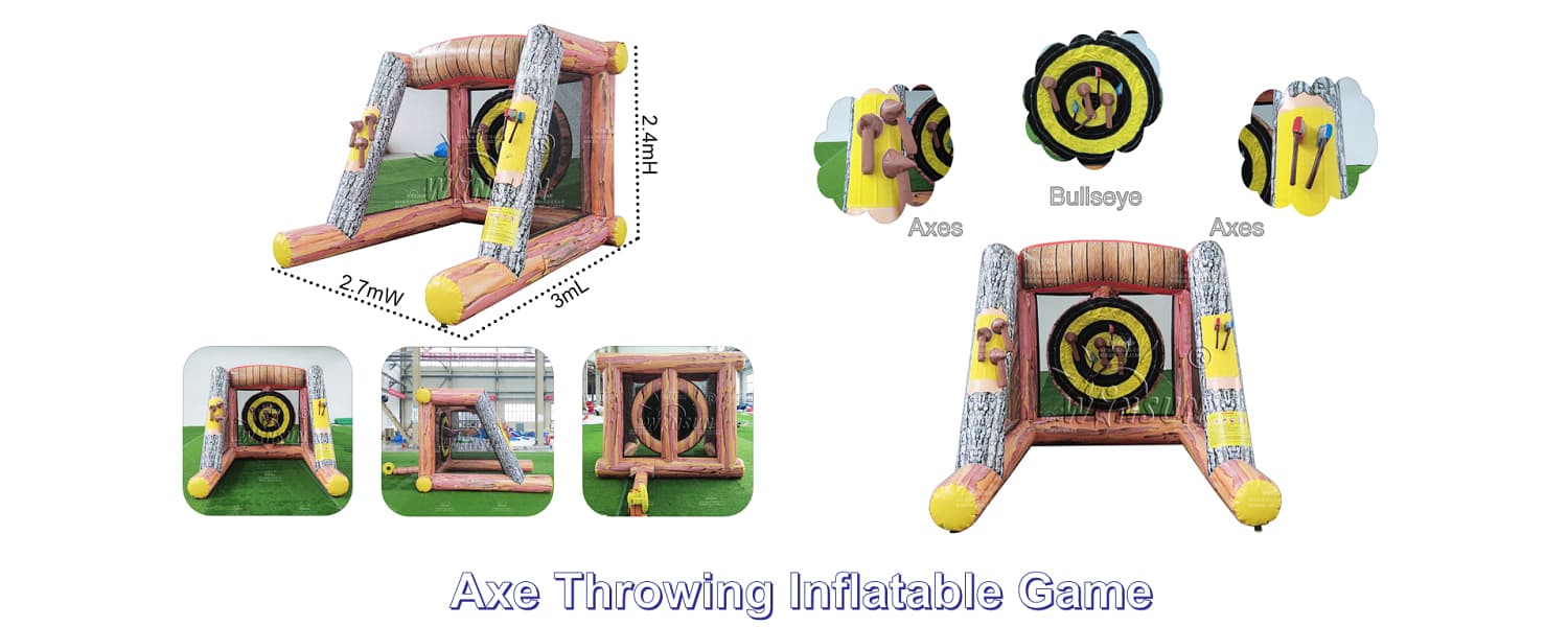 commercial axe throwing inflatable game