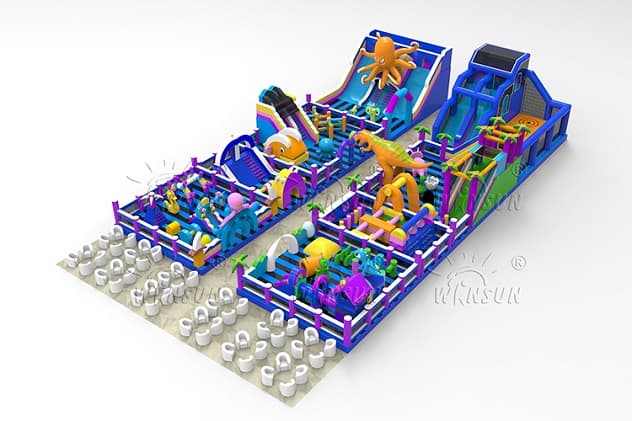 big bounce inflatable theme park