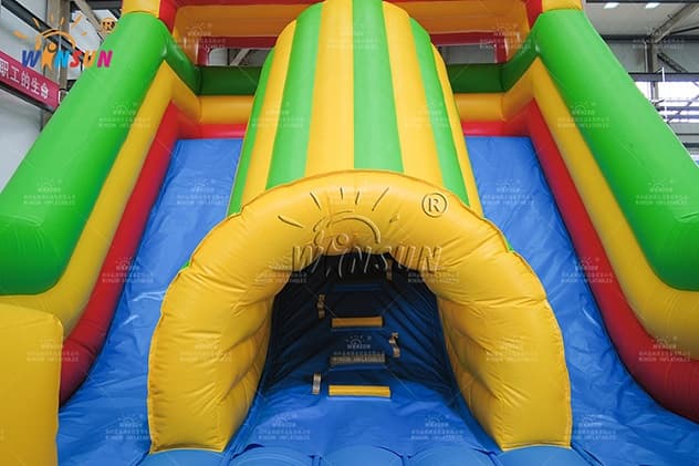 indoor inflatable dry slide with tunnel