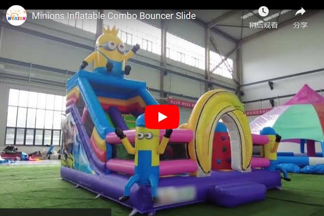 Minions Inflatable Combo Bouncer Slide for sale