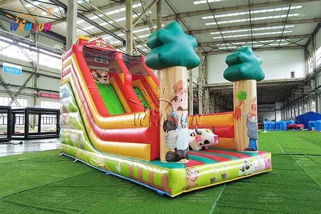 commercial farm inflatable slide