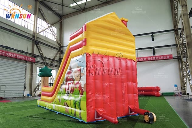 outdoor farm inflatable slide