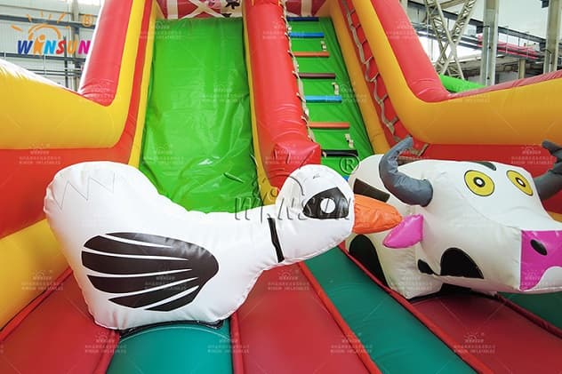 indoor farm inflatable slide