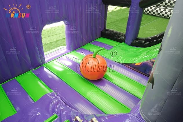 big halloween haunted house inflatable combo