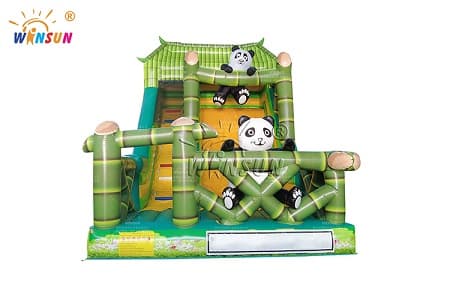 WSS-243 Panda Theme Inflatable Dry Slide