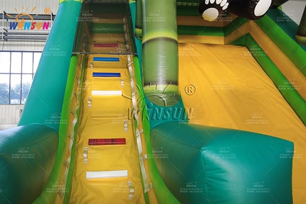 giant adult panda inflatable dry slide