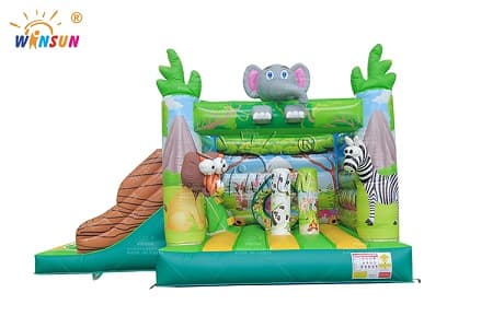 WSC-363 Jungle Animals Inflatable Jumping Castle