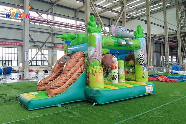 commercial Jungle Animal Jumping Castle