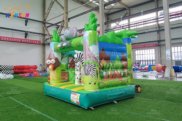 outdoor Jungle Animal Jumping Castle