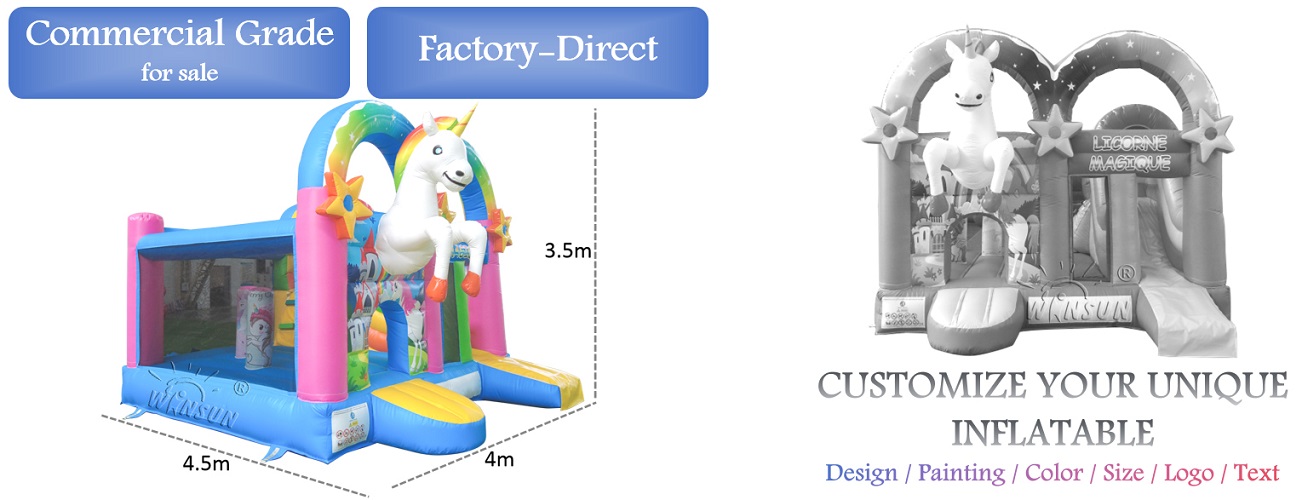 Popular Unicorn Inflatable Jumping Combo for sale