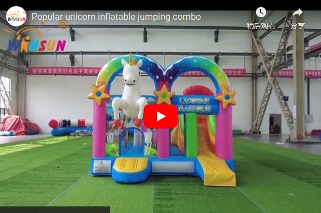 Popular Unicorn Inflatable Jumping Combo