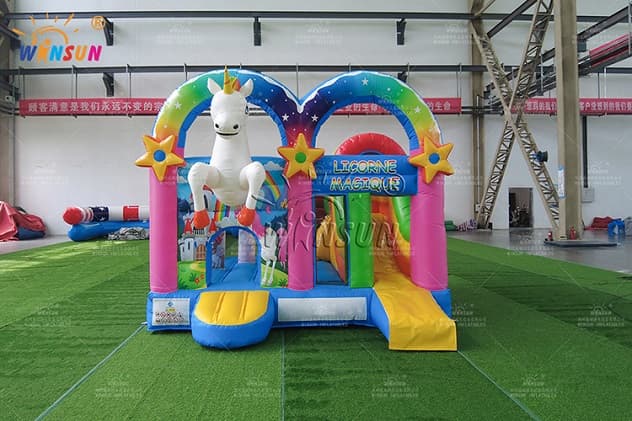 popular unicorn inflatable jumping combo for sale