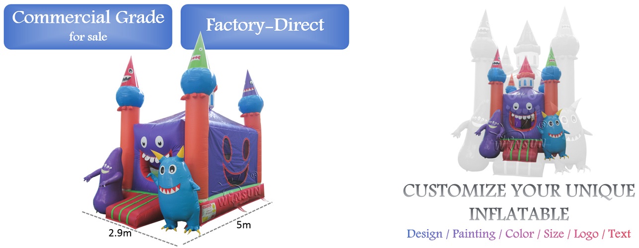 wholesale Monster Theme Inflatable Jumping Castle