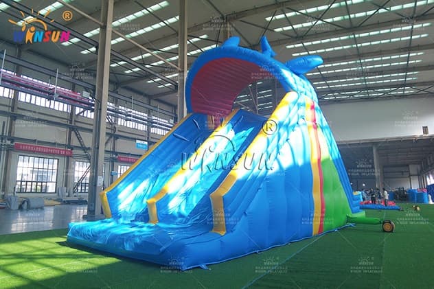 commercial inflatable water slide for pools
