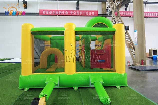 indoor Crocodile theme inflatable jumping house with slide
