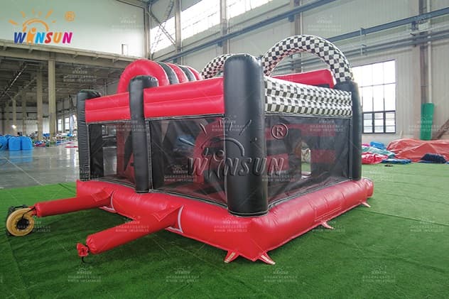 commercial car theme inflatable combo jumping castle