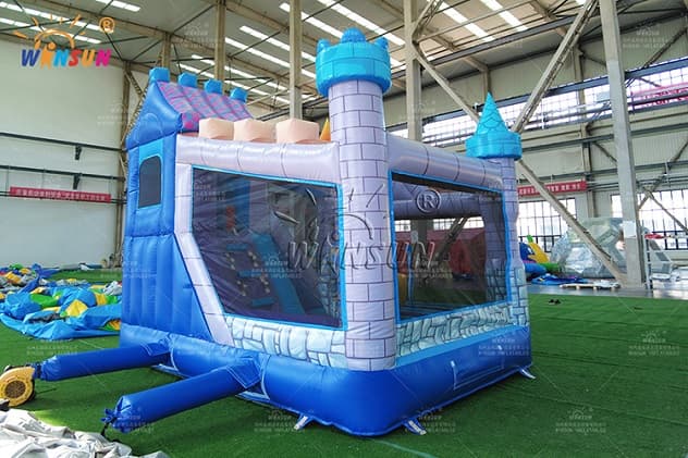 commercial Dragons Knights Bouncy Castle with Slide