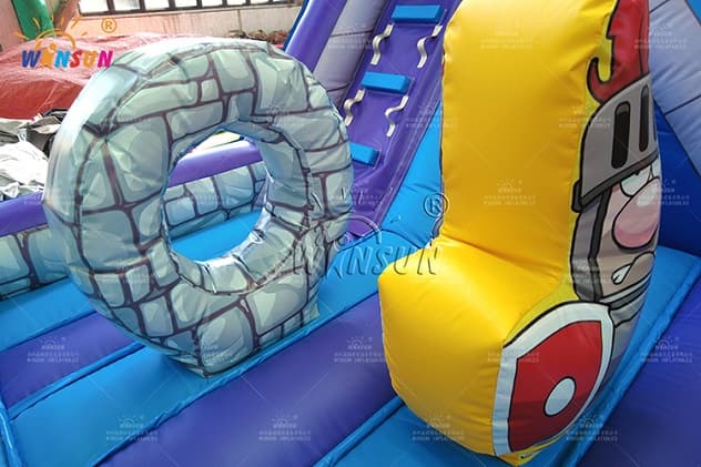 outdoor Dragons Knights Bouncy Castle with Slide