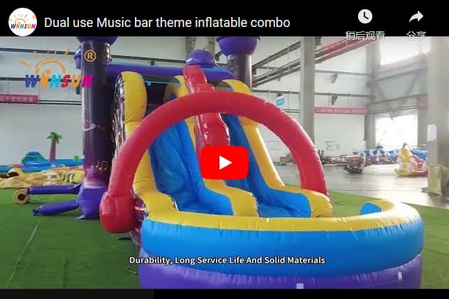 Dual Use Music Bar Theme Inflatable Combo