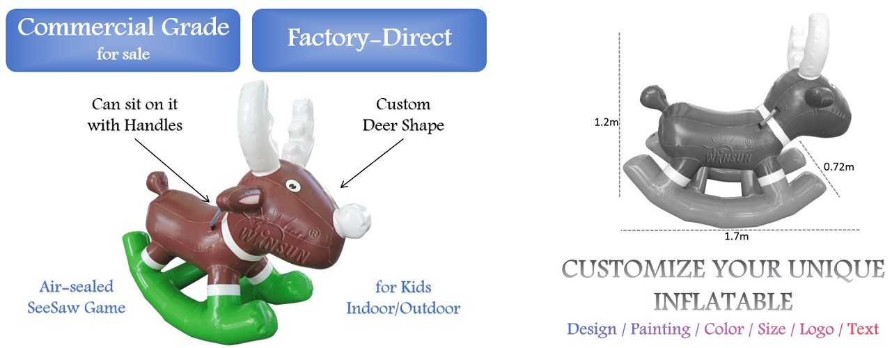 Inflatable Rocking Deer for sale