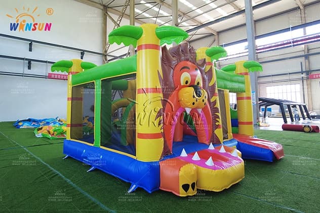 commercial Jungle Lion commercial inflatable combo